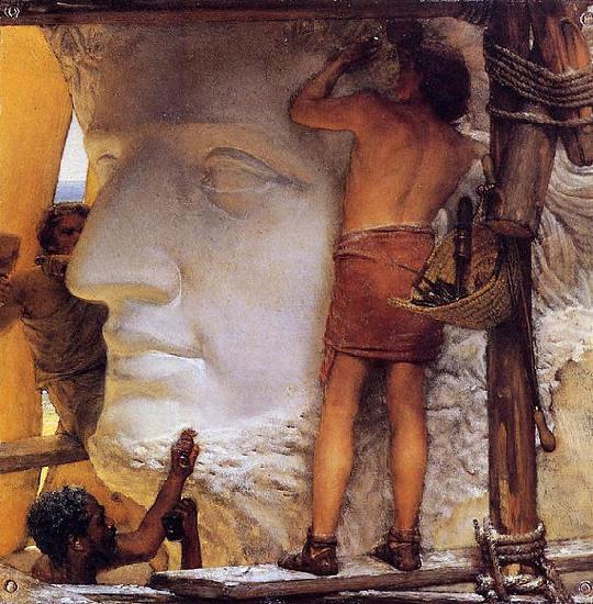 Sir Lawrence Alma-Tadema,OM.RA,RWS Sculptors in Ancient Rome Spain oil painting art